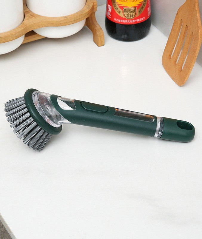 Spülbürste mit integriertem Flüssigkeitsbehälter